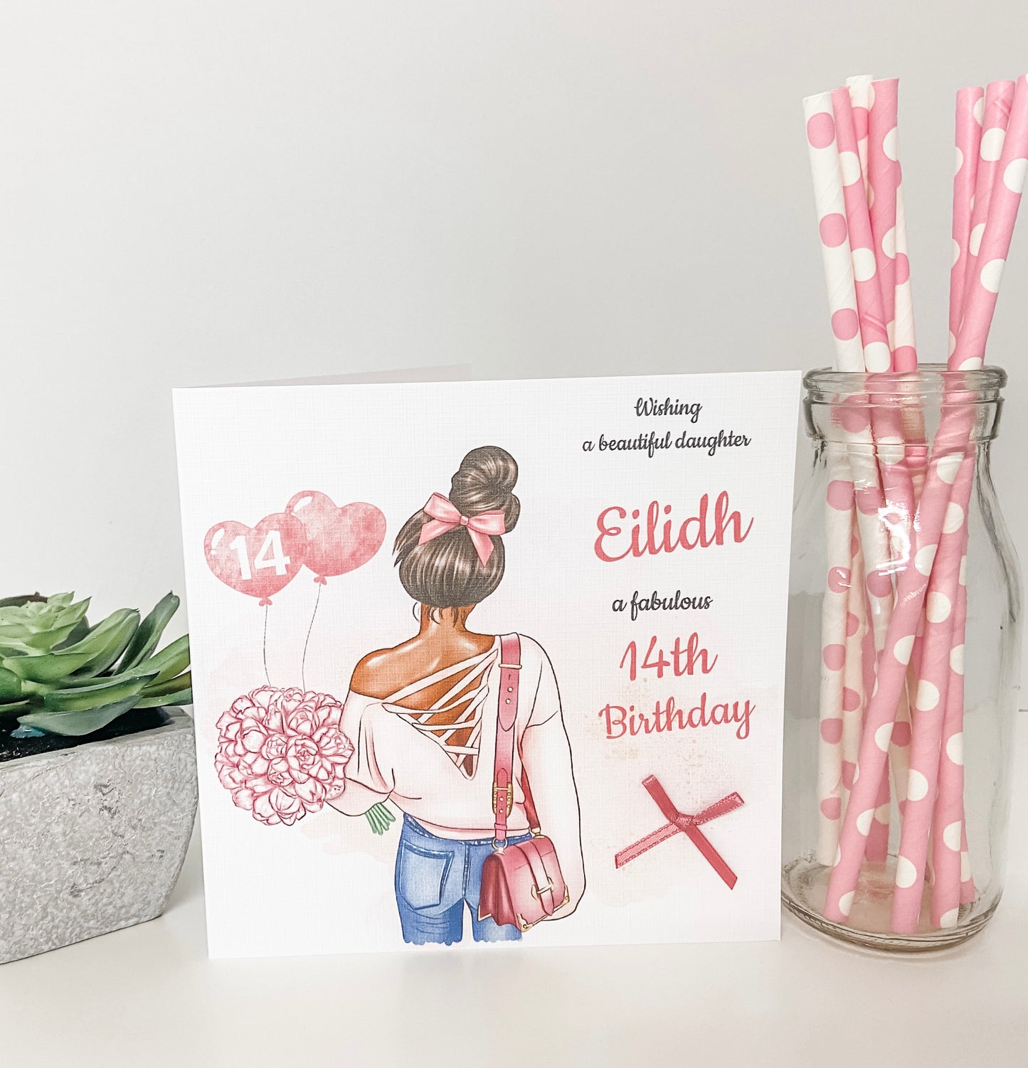 Personalised Female Teenager Girl Birthday Card