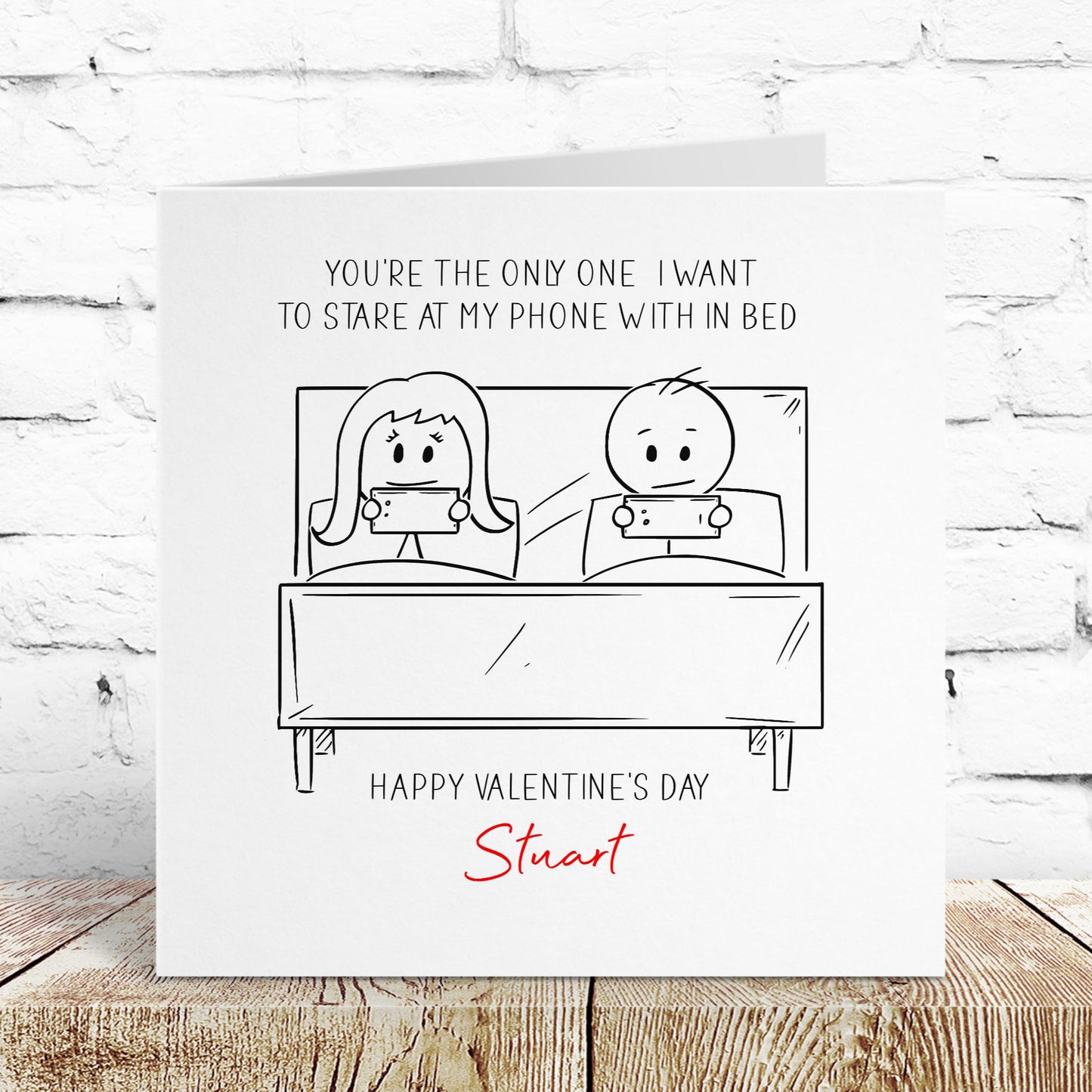 Personalised Valentine's Day Card