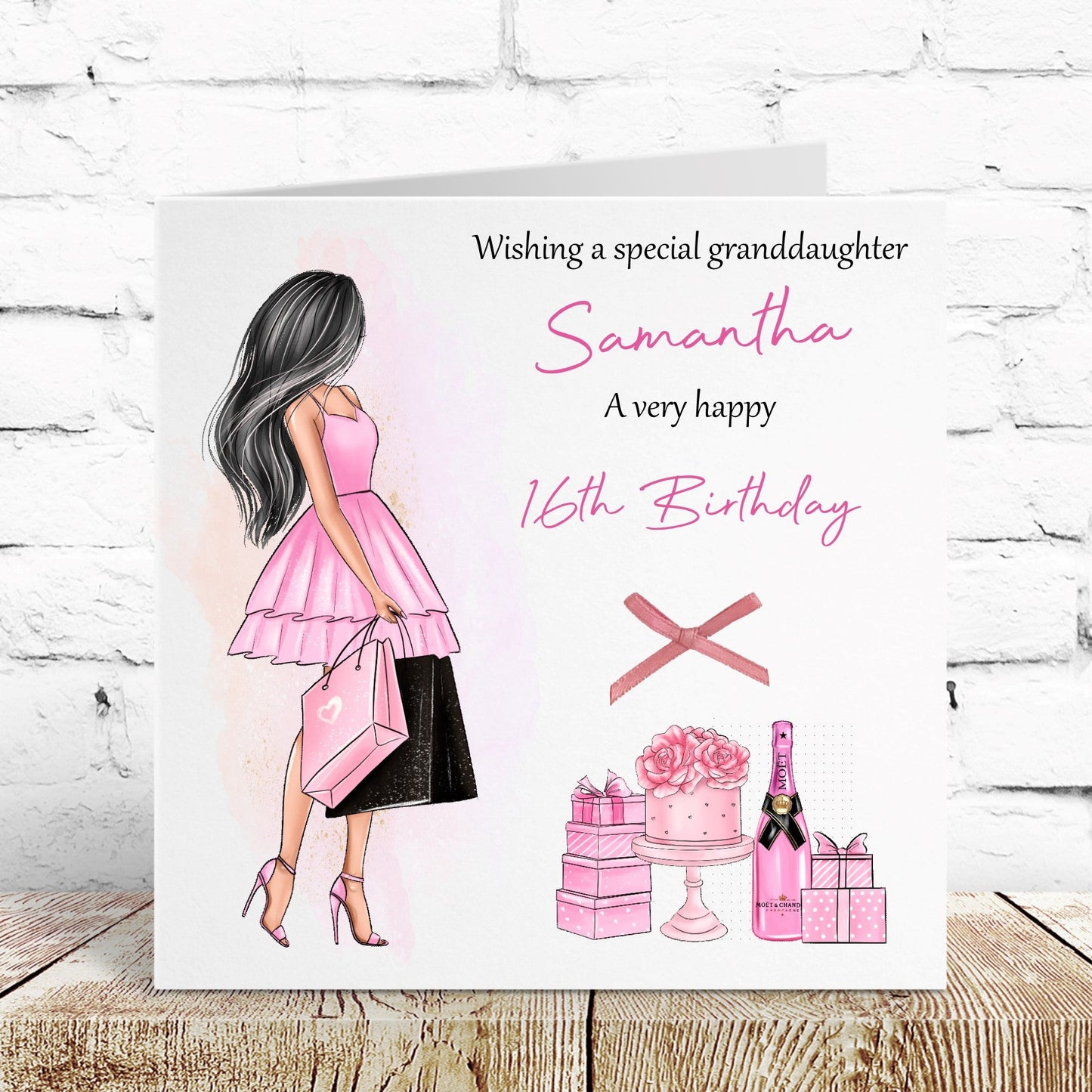 Personalised Female Girl Birthday Card