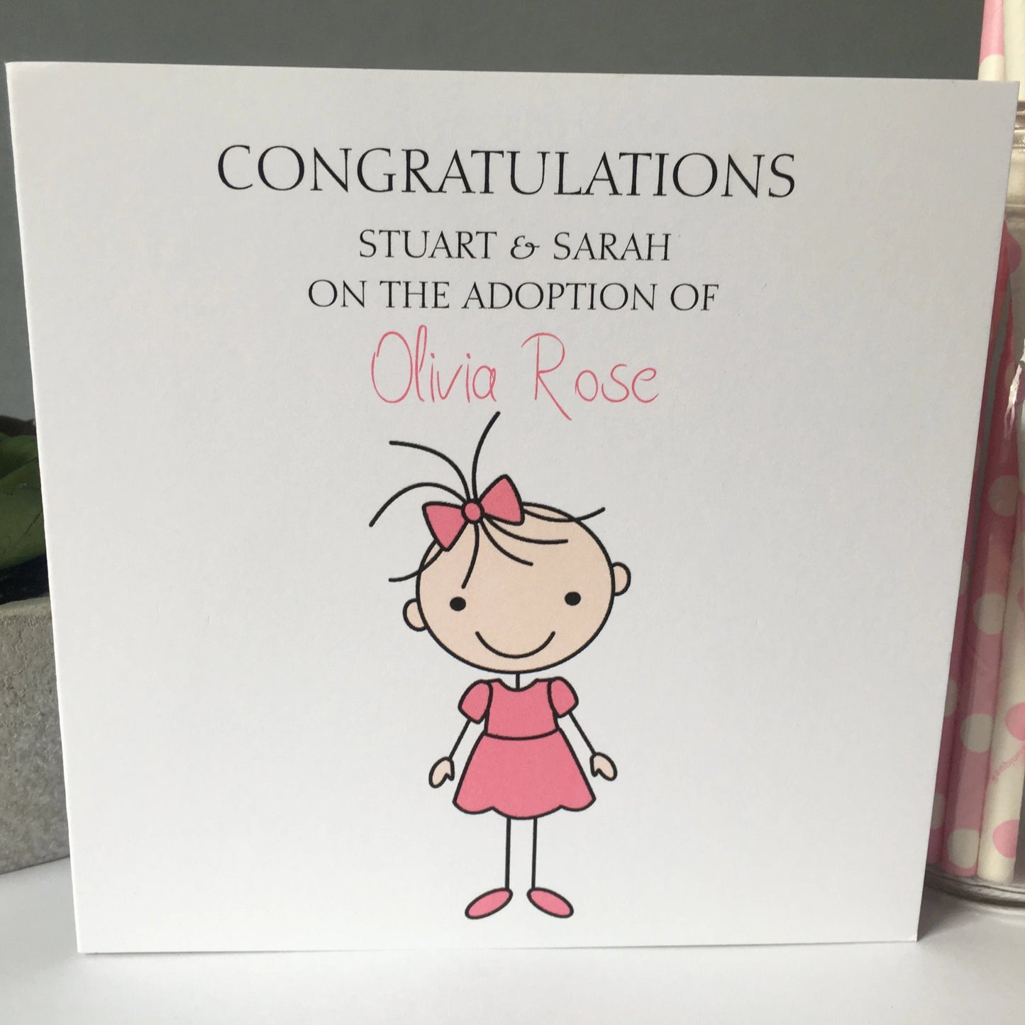 Personalised Adoption Forever Family Card