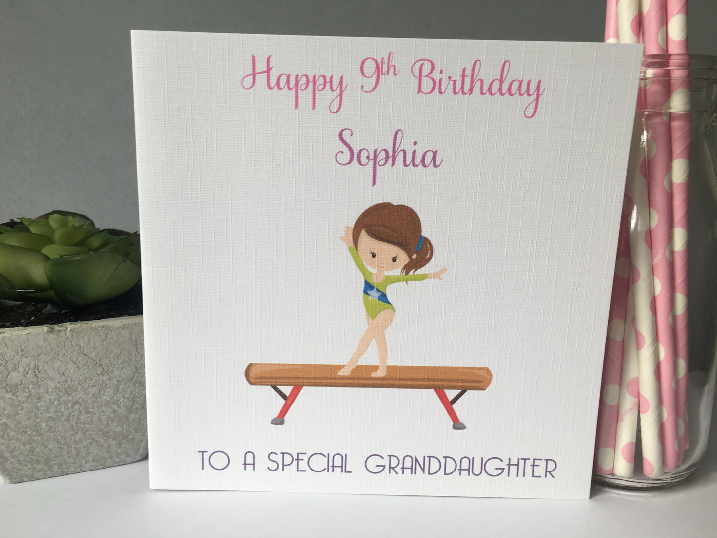 Personalised Girls Birthday Gift Bag Gymnastics
