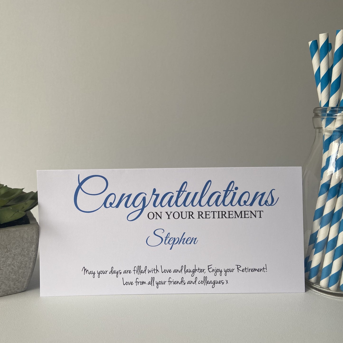 Personalised Ladies Gift Voucher Card Retirement Money Wallet