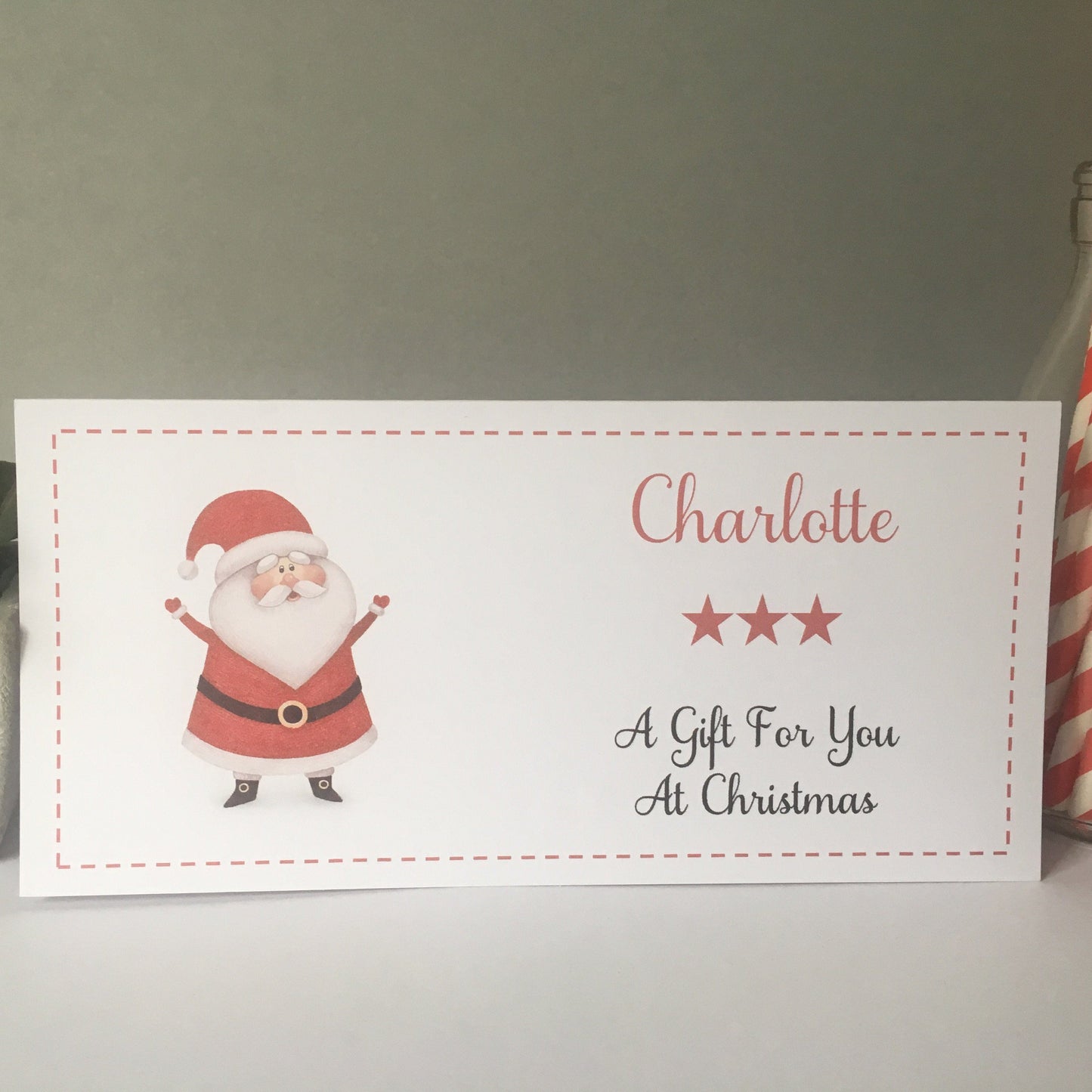 Personalised Santa Claus Christmas Gift Wallet