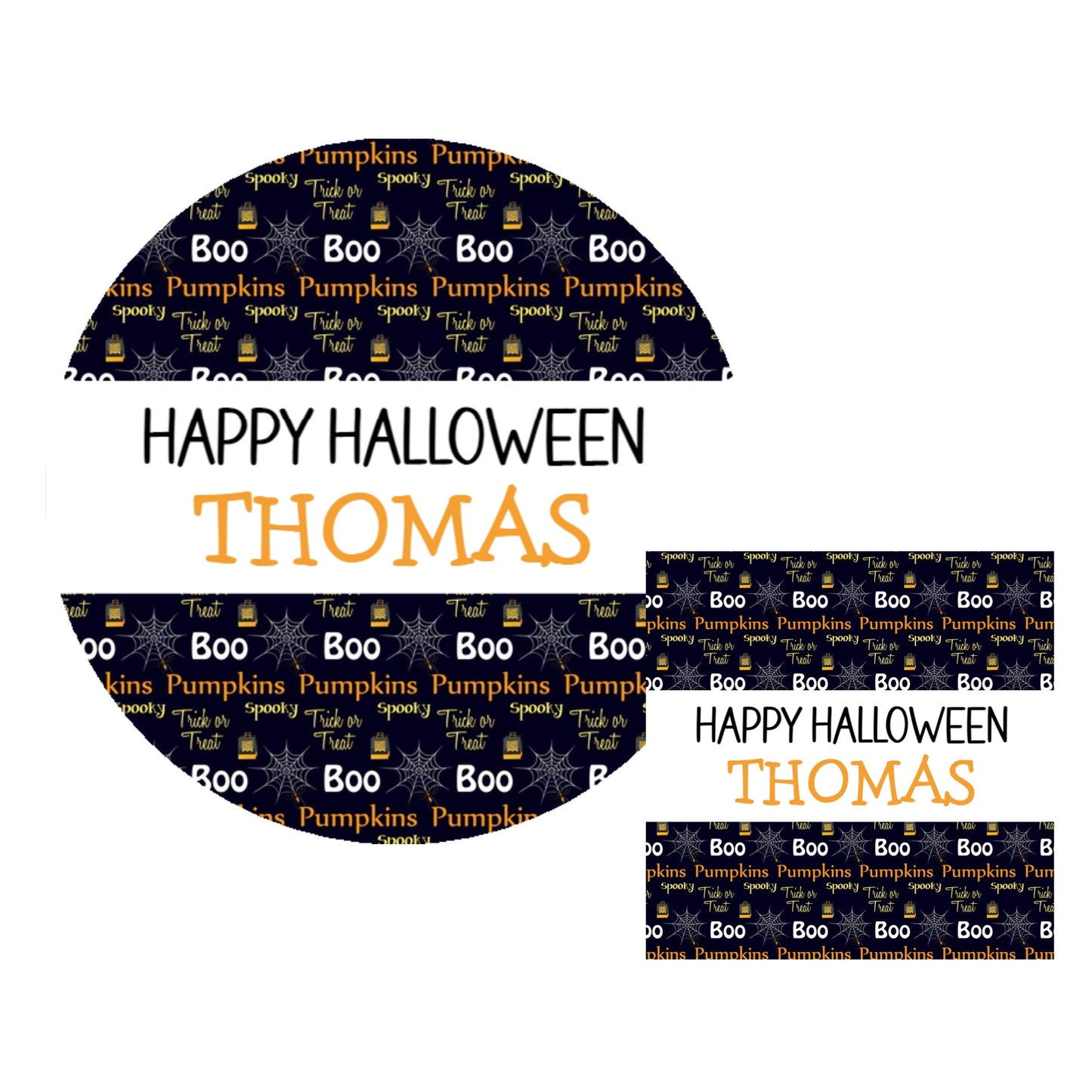 Personalised Halloween Stickers for Trick or Treat Bags