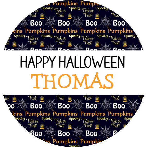 Personalised Halloween Stickers for Trick or Treat Bags