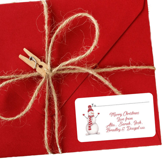 Personalised Christmas Stickers for Gift Present Wrapping Tags