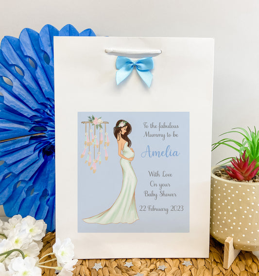 Personalised Congratulations Baby Shower Gift Bag Boy