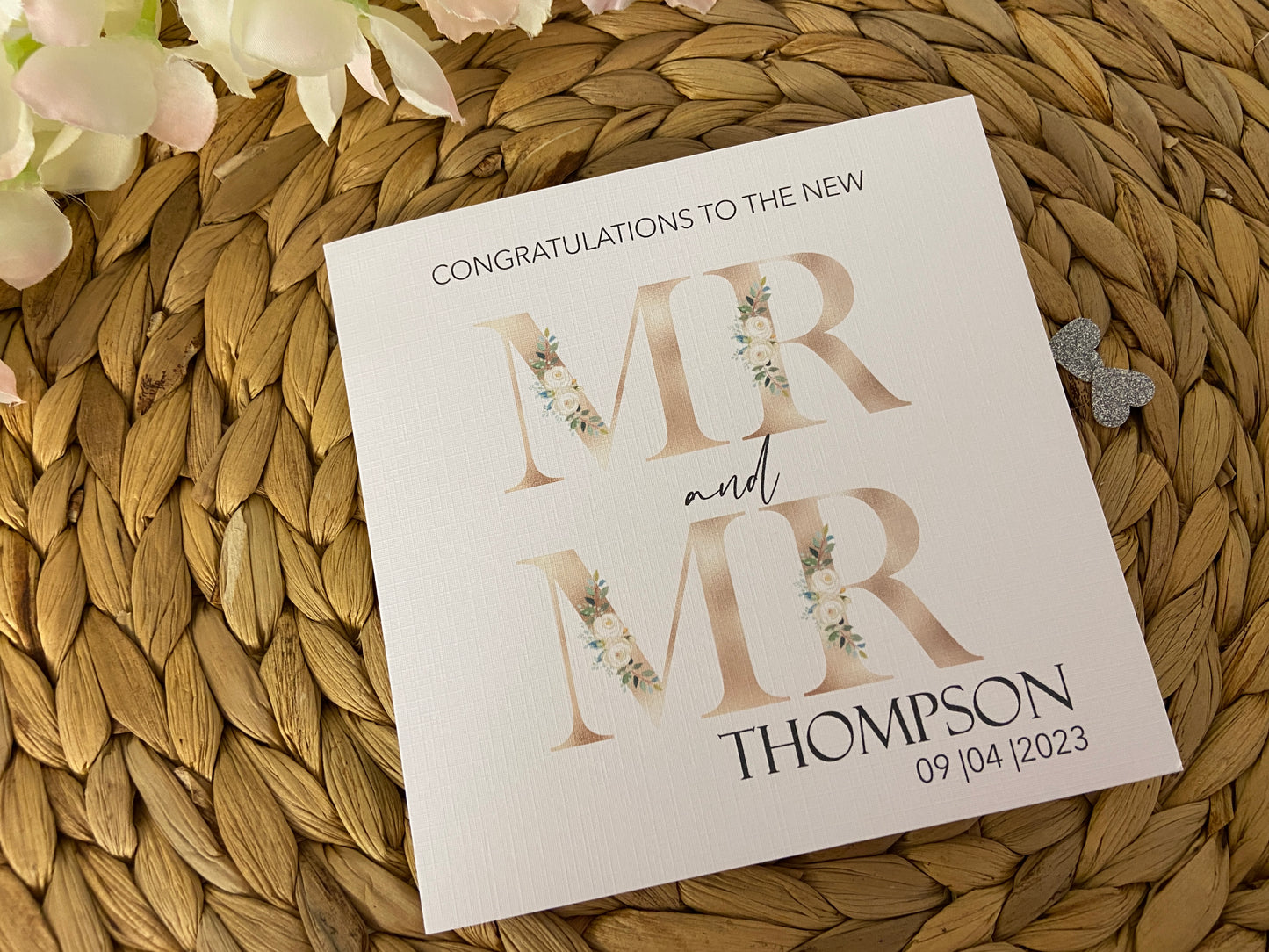 Personalised Congratulations Wedding Day Card Mr & Mrs | Mr & Mr | Mrs & Mrs