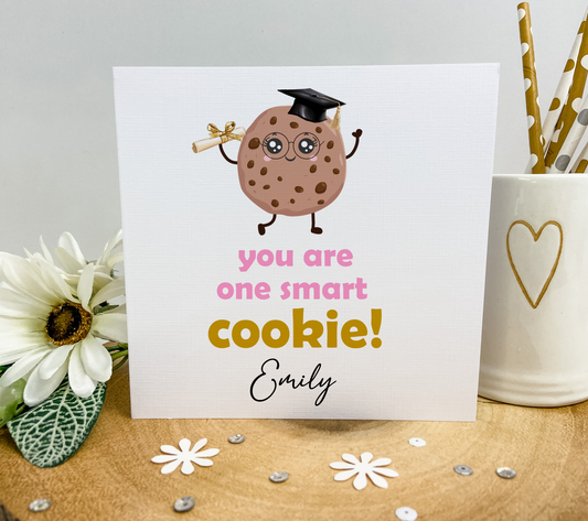 Personalised Graduation Card Smart Cookie