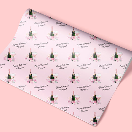 Personalised Retirement Gift Wrapping Paper