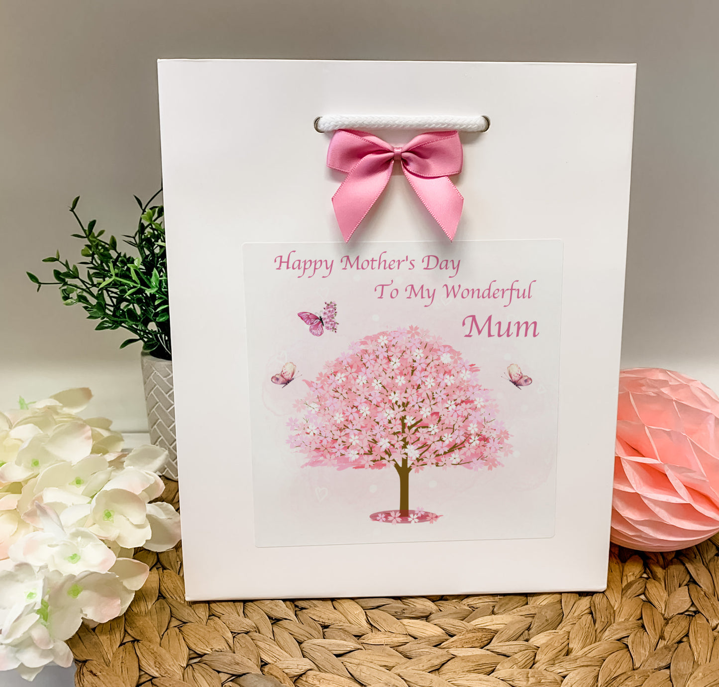 Personalised Mother's Day Card Blossom Tree