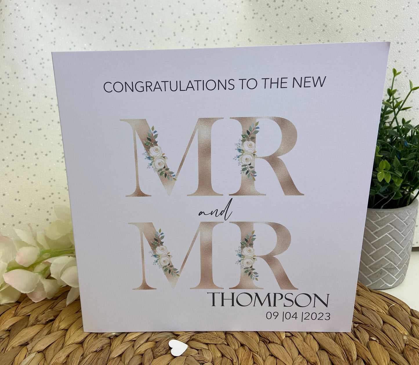 Personalised Congratulations Wedding Day Card Mr & Mrs | Mr & Mr | Mrs & Mrs