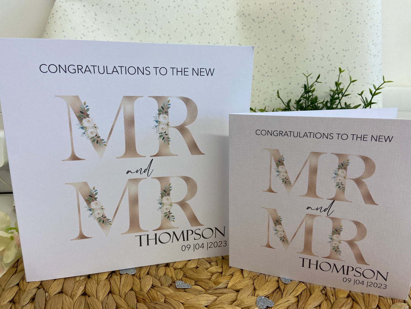 Personalised Congratulations Wedding Day Card Mr & Mrs | Mr & Mr | Mrs & Mrs