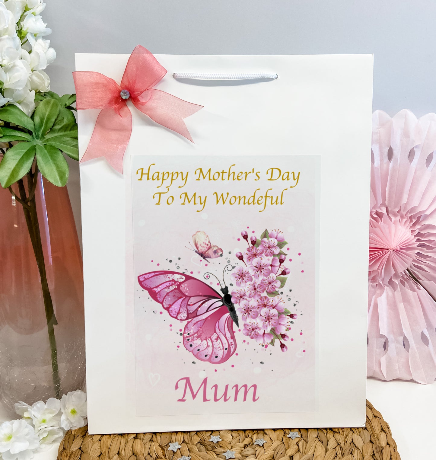 Personalised Mother's Day Card Butterfly