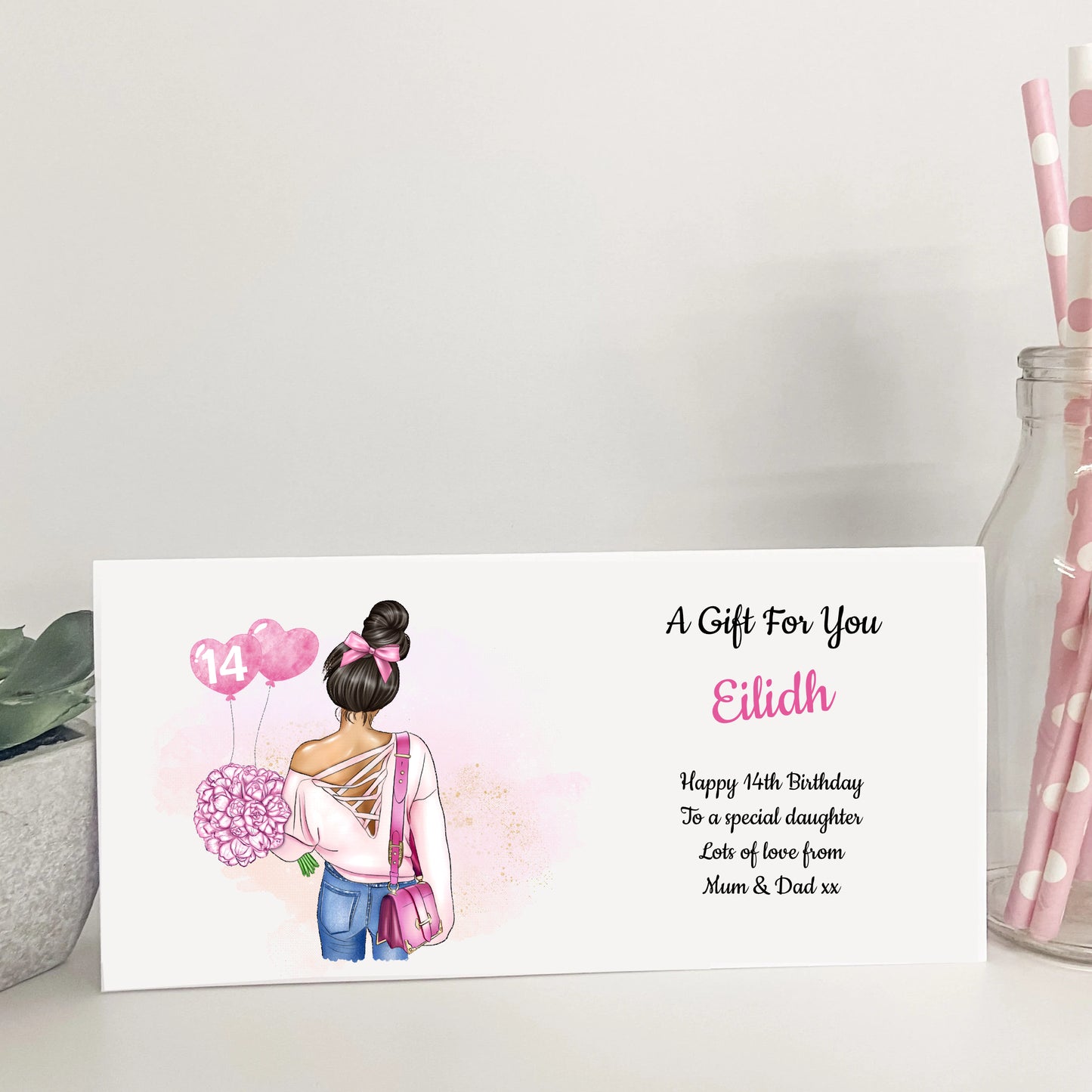 Personalised Female Teenager Girl Birthday Card