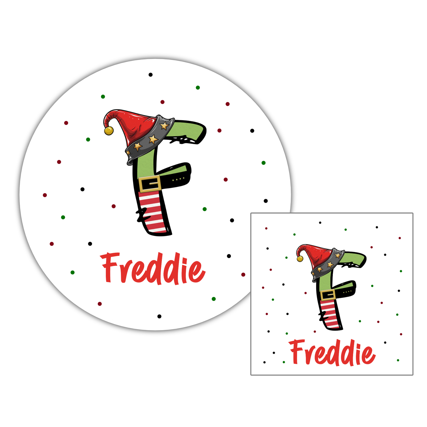 Personalised Christmas Stickers, Gift Labels, , Festive Name Stickers, Custom Present Tag, Christmas Eve Box Ideas, Santa Stocking Filler