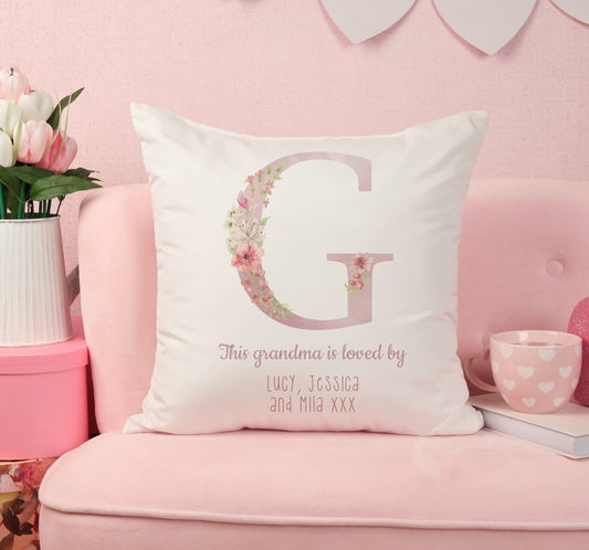 Personalised Mother's Day Cushion Floral