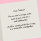 Personalised Birthday Card Heart of Roses