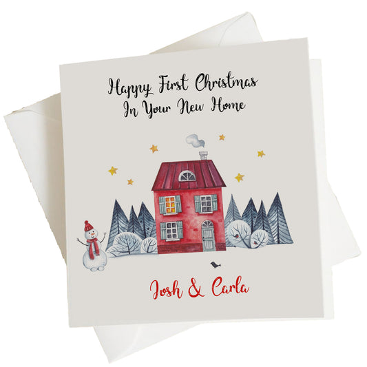 Personalised First Christmas In New Home Card