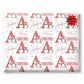 Christmas Wrapping Paper, Initial Christmas Gift Wrap