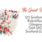 Christmas Address Labels rectangle personalised Christmas stickers business stickers