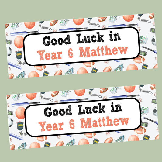 First Day of School Banner, Personalised Primary One Banner, Personalised back to school banner, School decorations, Back to school ideas