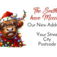 Christmas Address Labels rectangle personalised Christmas stickers business stickers