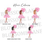 Personalised Female Girl Birthday Card Girl with Balloons & Gifts