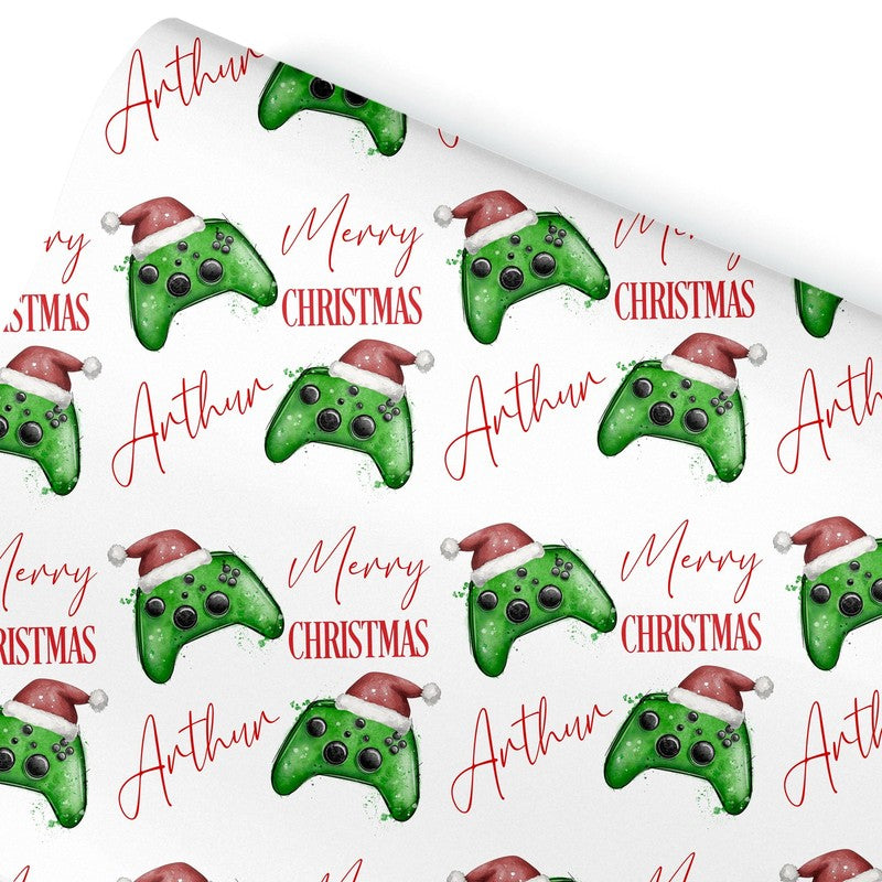 Christmas Wrapping Paper for kids, Gaming gift wrap for teenagers