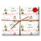 Personalised Elf Wrapping Paper, Boy Christmas Gift Wrap, A2 Sheet