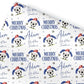 Football Christmas Wrapping Paper, Personalised Xmas Gift Wrap for Football Fans