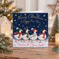 Festive Christmas card pack featuring three different designs with illustrated Christmas ducks, snowy winter scenes, Christmas trees, stars and snowflakes. Mixed designs supplied.
