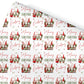Personalised Gnome Gift Wrap, A4 Christmas Wrapping Paper For Her