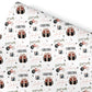 Personalised Christmas Wrapping Paper, Custom Gift Wrap For Her