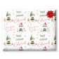Personalised Elf Wrapping Paper, Boy Christmas Gift Wrap, A2 Sheet