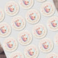 Personalised Christmas Stickers for Hot Chocolate Gift Wrap Label