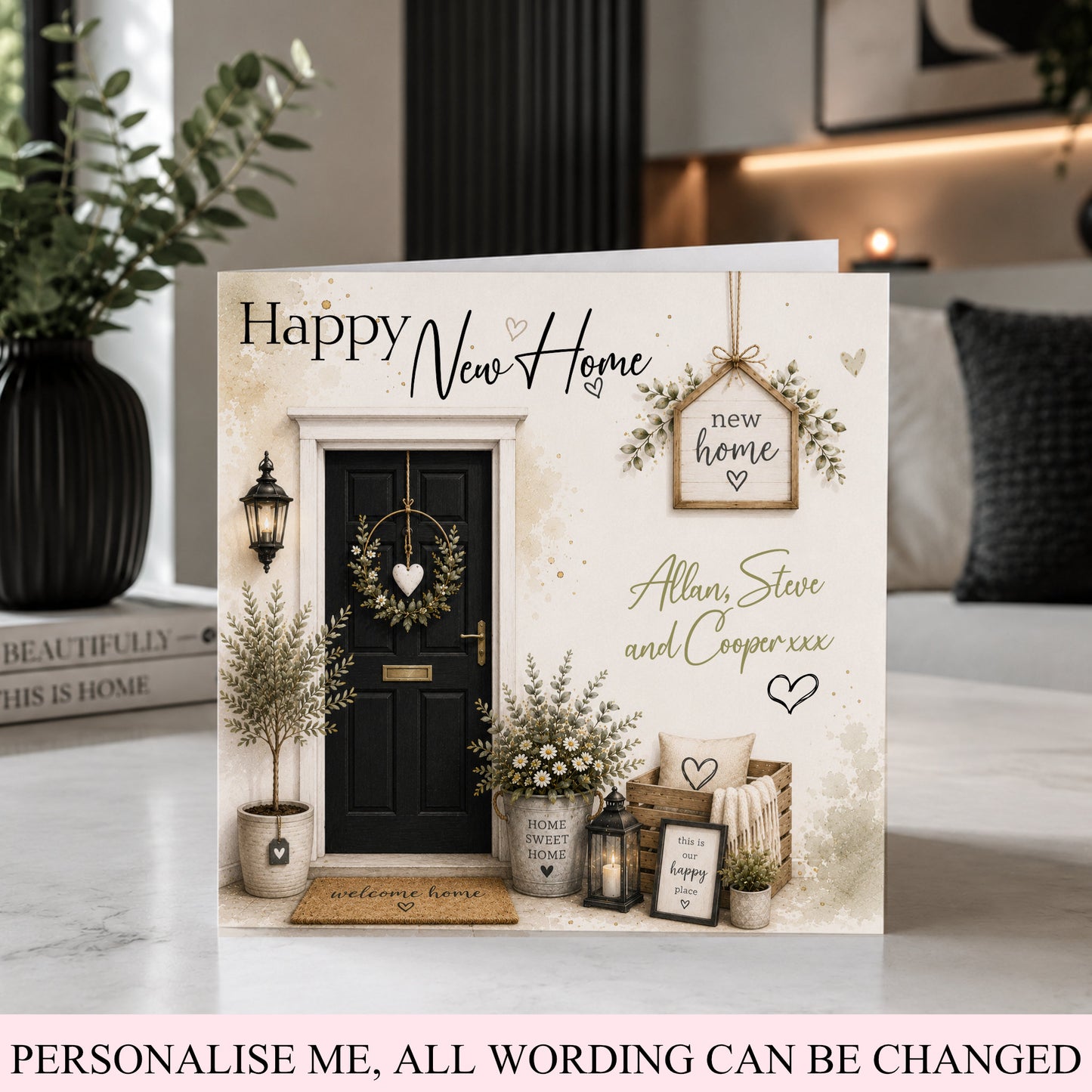 Personalised New Home Card
