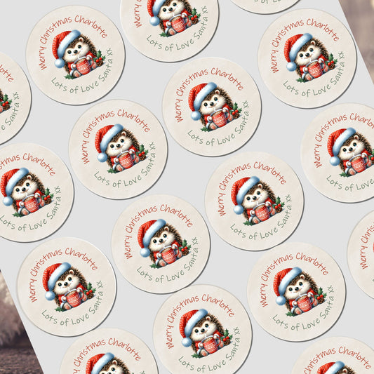 Personalised Christmas Stickers for Gift Present Wrapping Tags