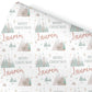 Personalised Nordic Christmas Gift Wrap | Personalised Christmas Wrapping Paper | Personalised Gift Wrap | Fun Gift Wrap |