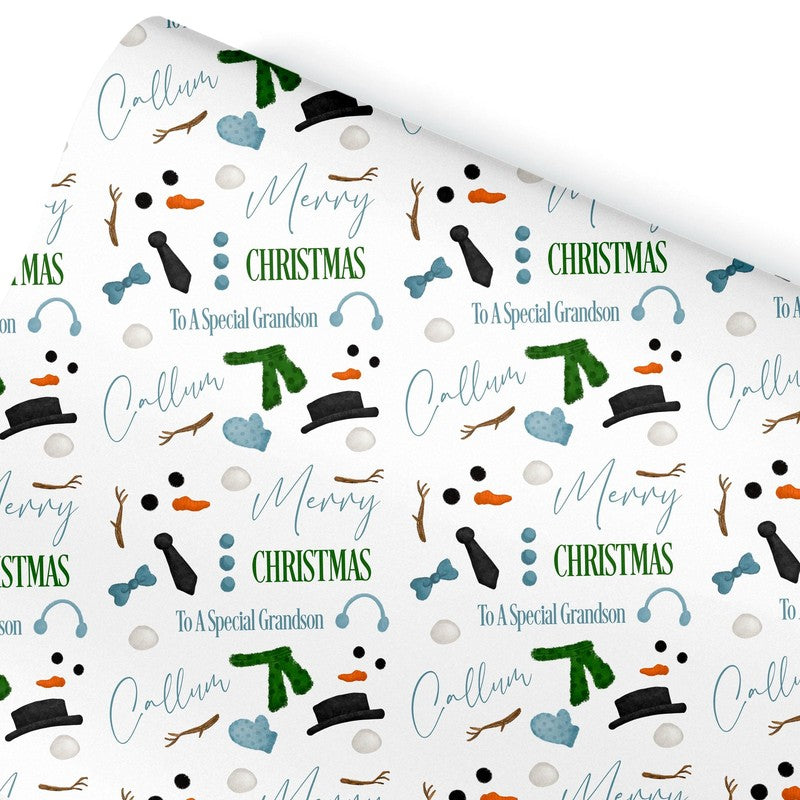 Christmas wrapping paper for children, do you wanna build a snowman