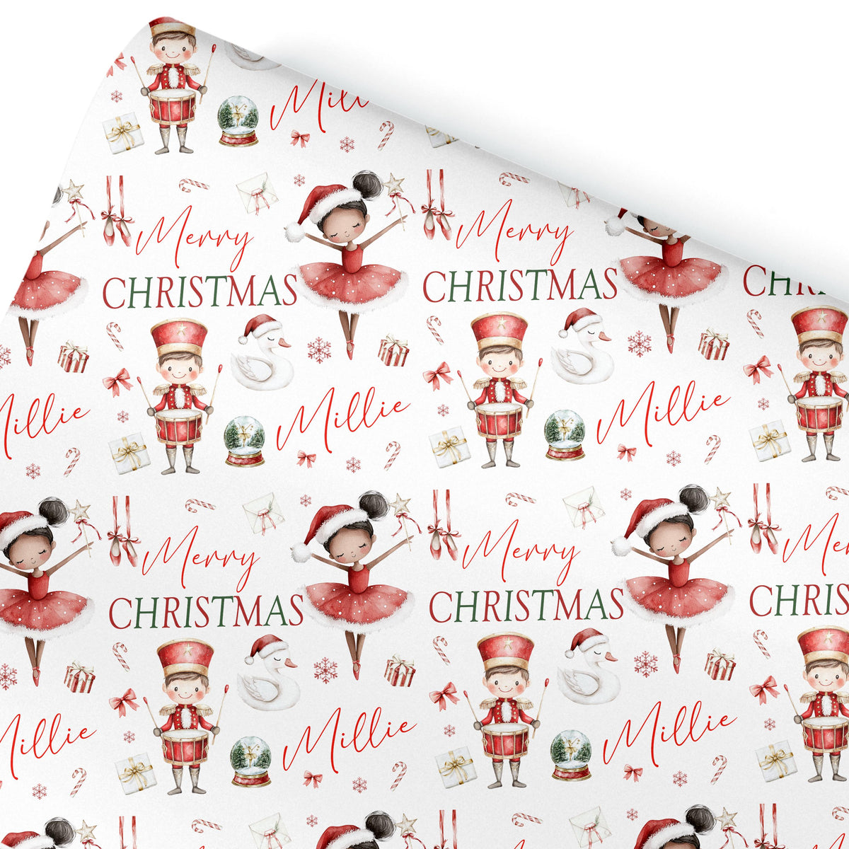 Personalised Wrapping Paper | Ballerina, Nutcracker Gift Wrap Roll
