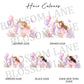 Personalised Girls Unicorn Birthday Card – Any Age