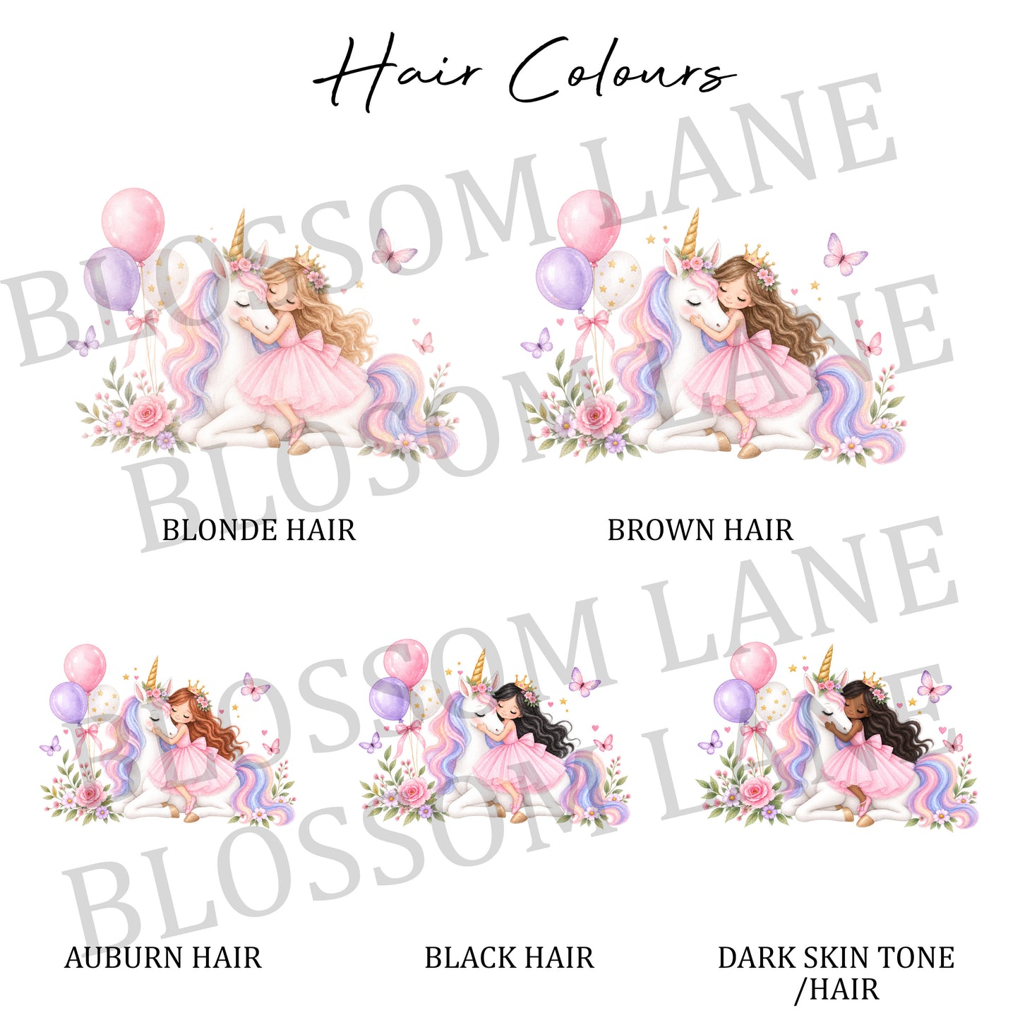 Personalised Girls Unicorn Birthday Card – Any Age