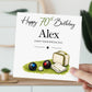 Personalised Lawn Bowls Birthday Card