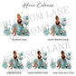 Personalised Girls Birthday Card Turquoise Girl