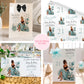 Personalised Girls Birthday Card Turquoise Girl