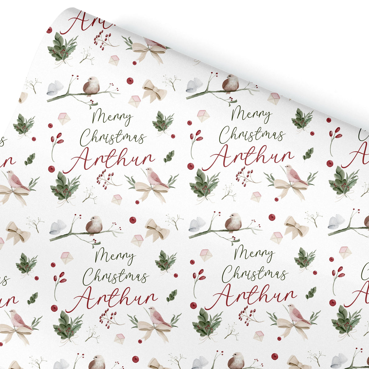 Personalised Gift Wrap, Custom Christmas Wrapping Paper For Her