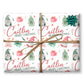 Gonk Christmas Wrapping Paper, Cute Gonks, Personalised Girls Paper, Gift Wrap for Her