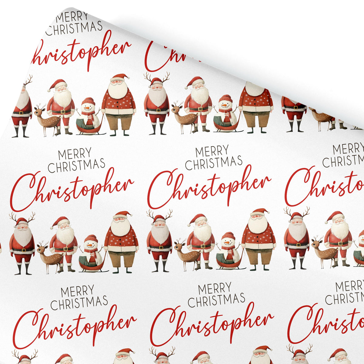 Personalised Gift Wrap | Personalised Christmas Wrapping Paper | Personalised Gift Wrap | Fun Gift Wrap |  Santa Gift Wrap