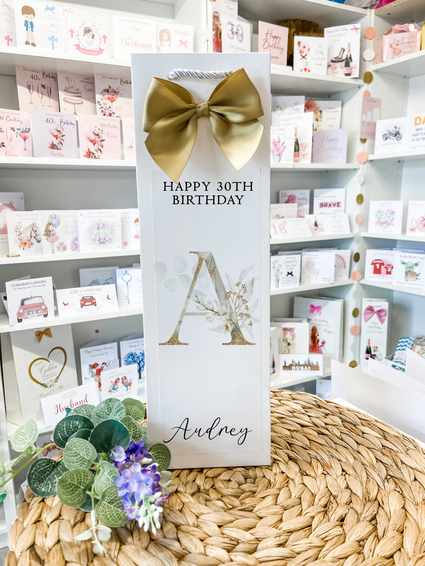 a birthday card sitting on top of a table